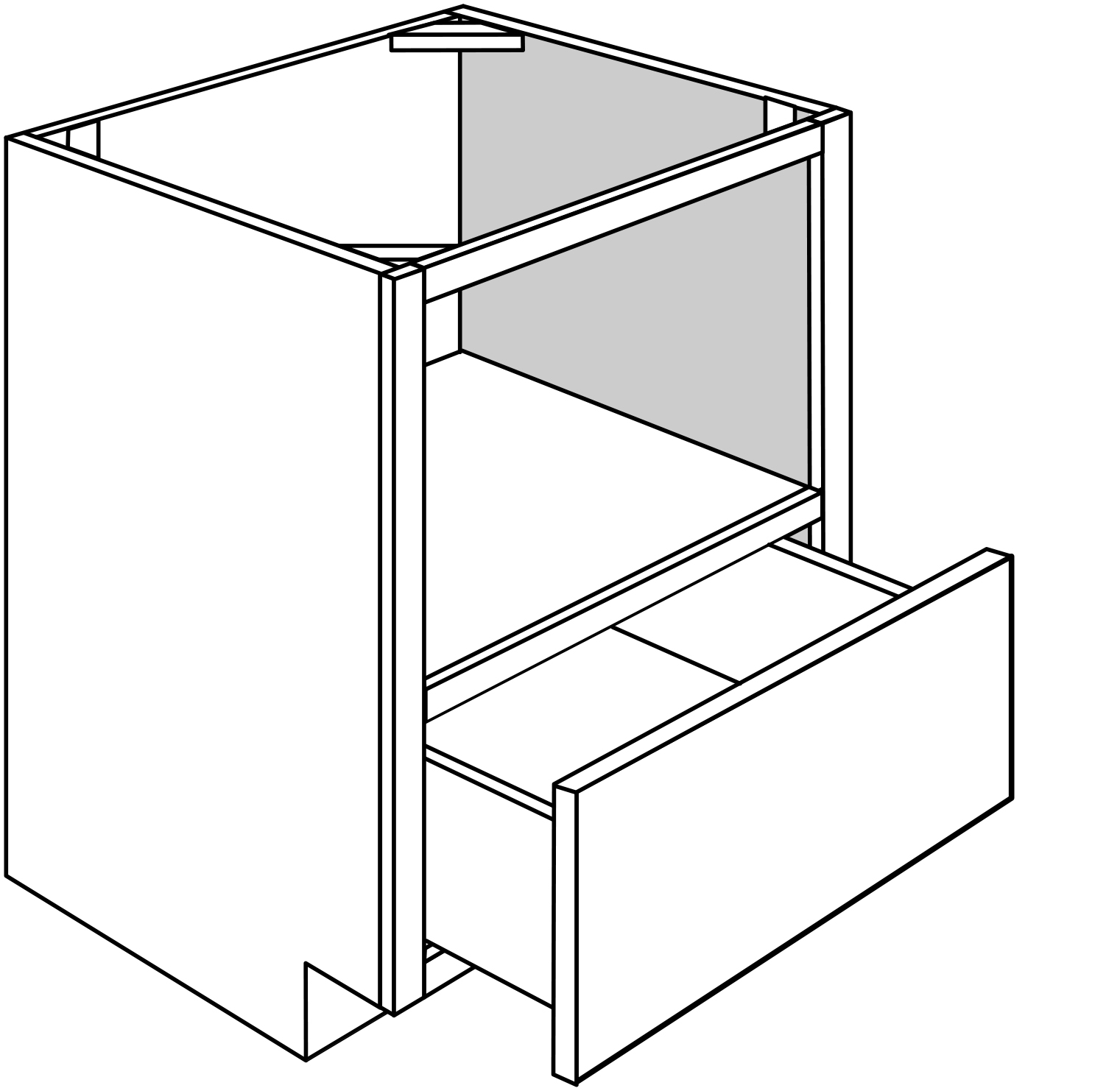 Microwave Base Cabinet 30